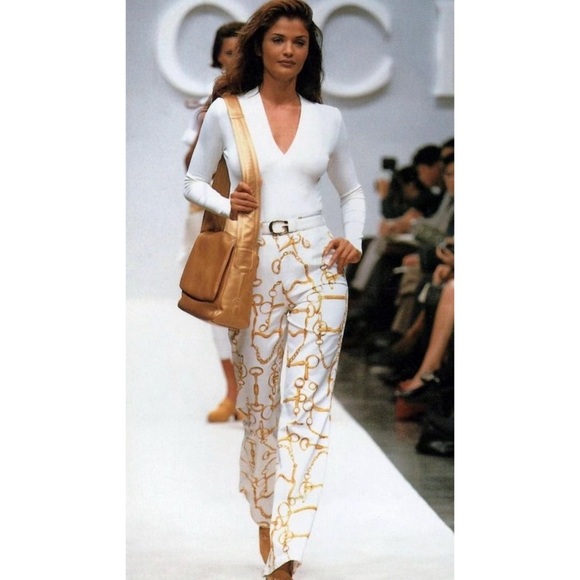 Vintage Gucci horsebit chain printed jeans - Picture 11 of 11